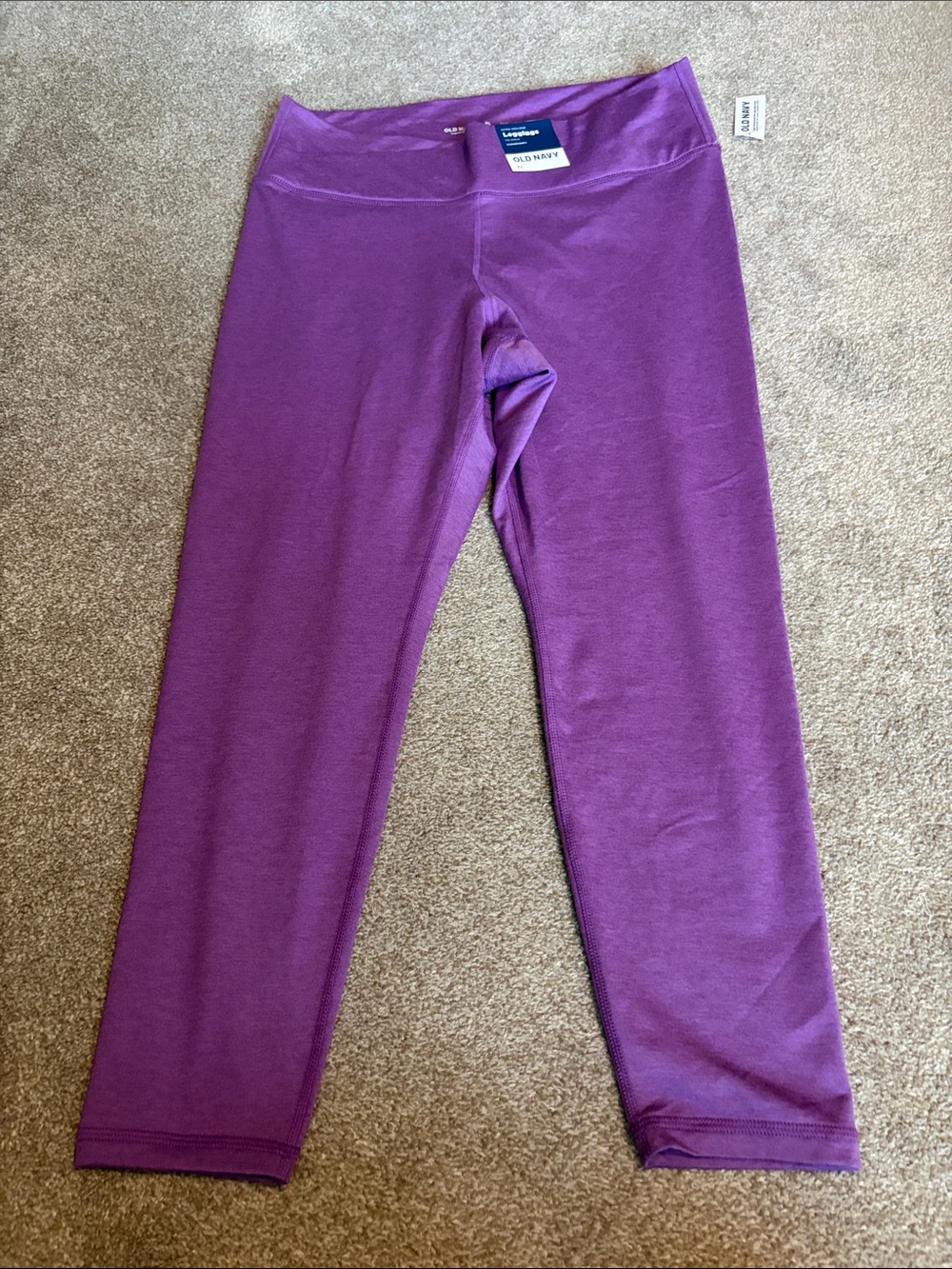 Old Navy Cloudcomfy 7/8 ankle leggings with thin fleece lining size xl